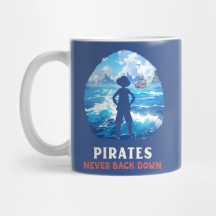 Pirates Never Back Down Anime Mug